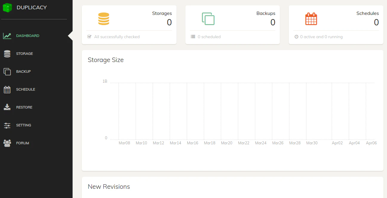 Duplicacy Dashboard