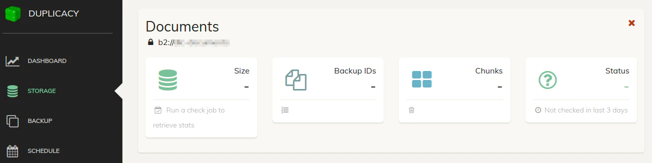 Storage Page