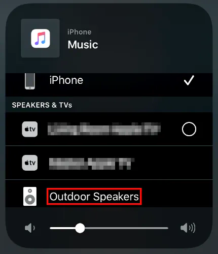 iPhone AirPlay Outdoor Speakers