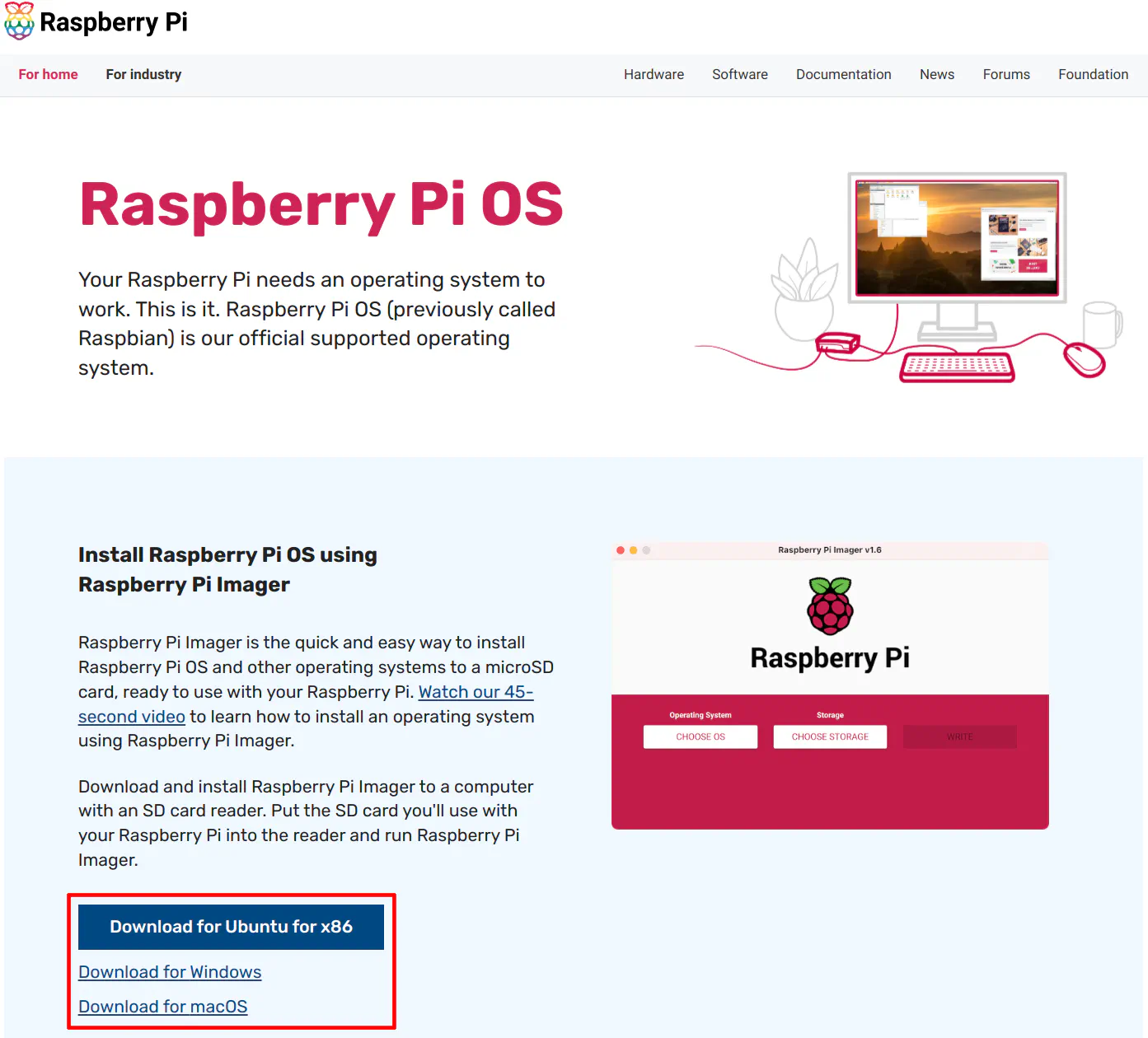 Download Raspberry Pi Imager