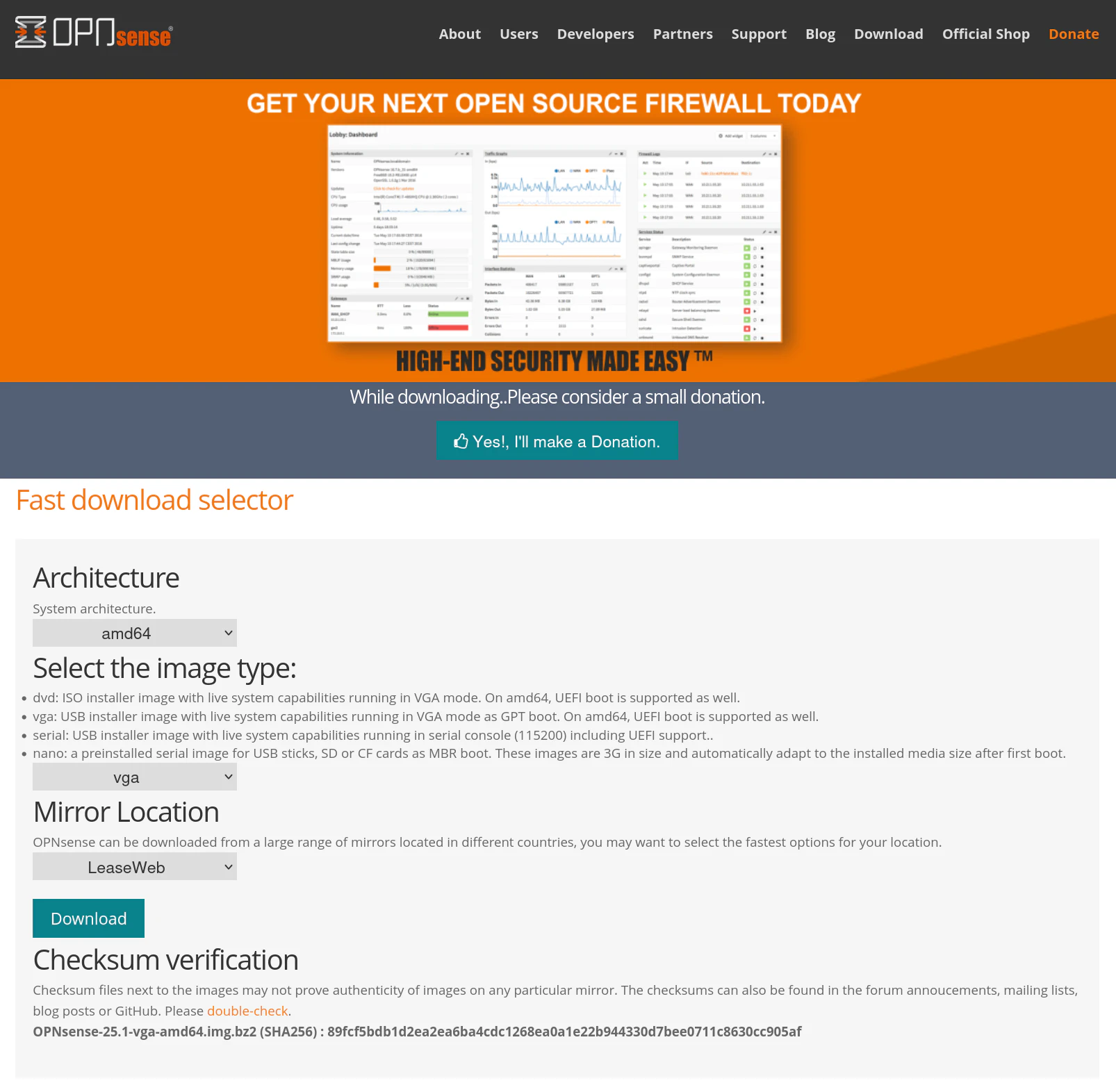 Download OPNsense