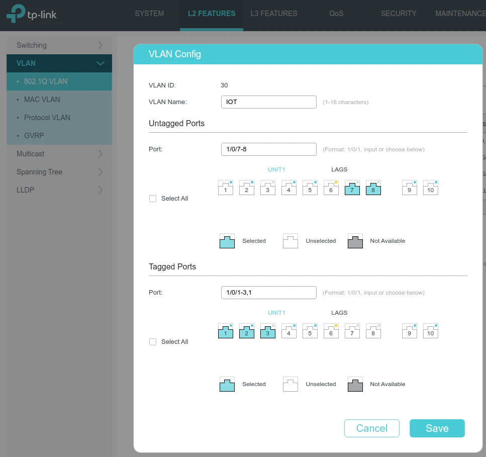 TP-Link VLANs New Firmware