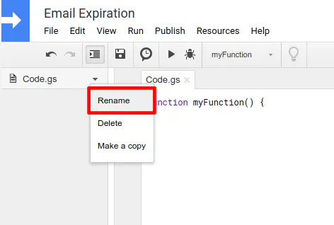 Google Apps Scripts File Rename