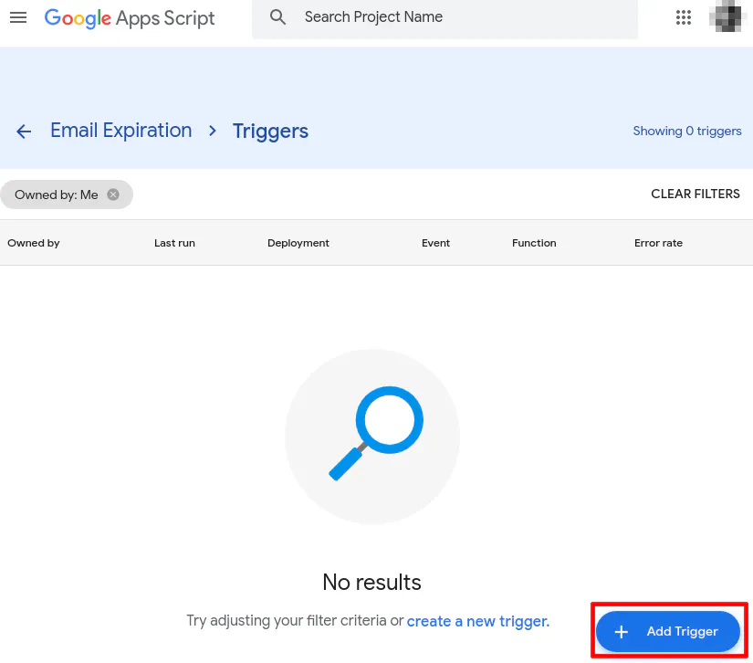 Google Apps Scripts Trigger