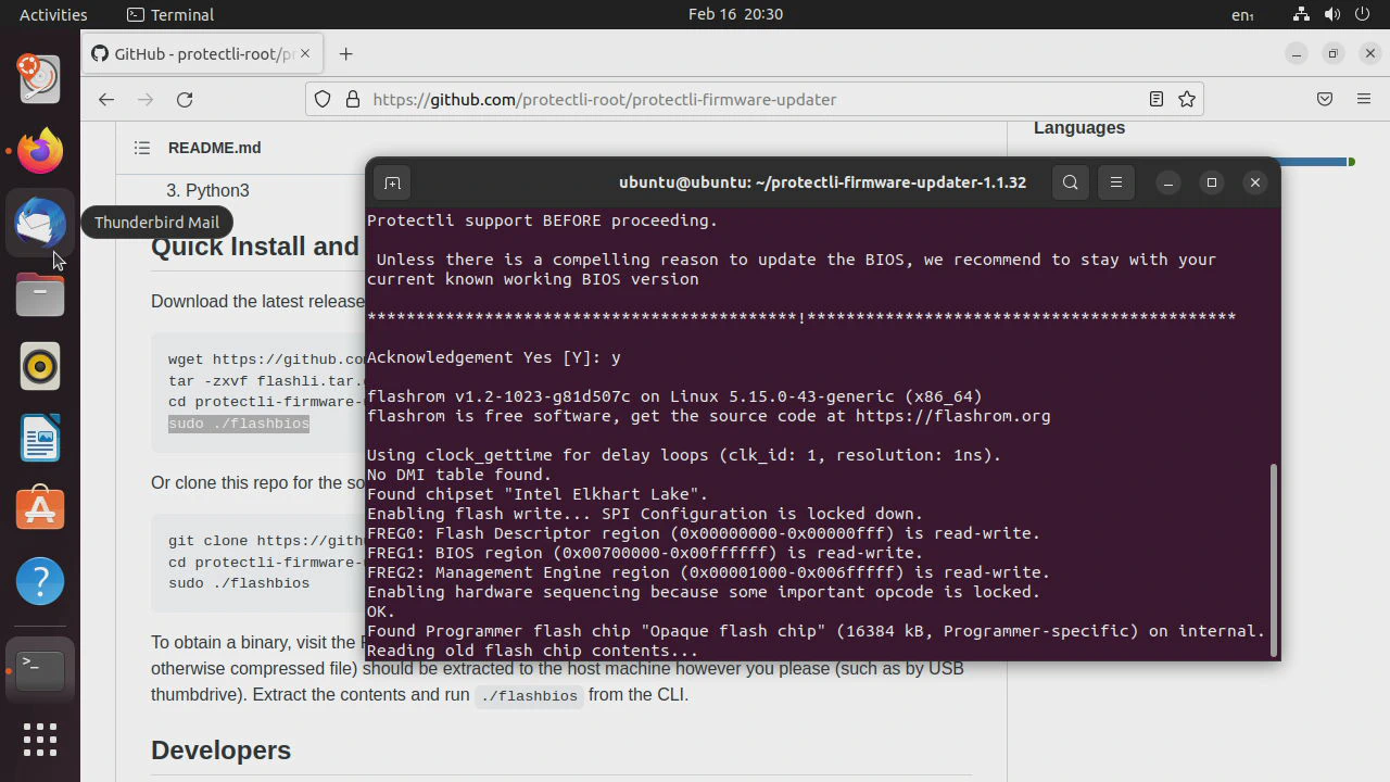 Flashing the VP2420