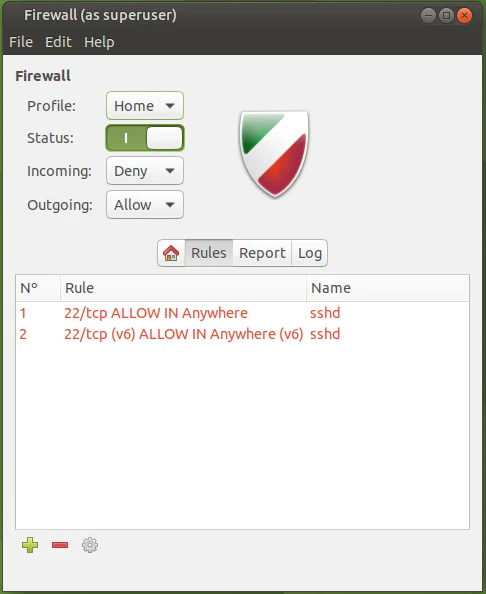 Firewall GUI Report
