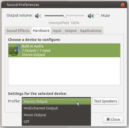 Sound Settings