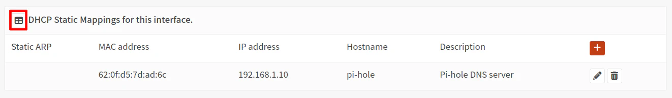 Export Static Leases