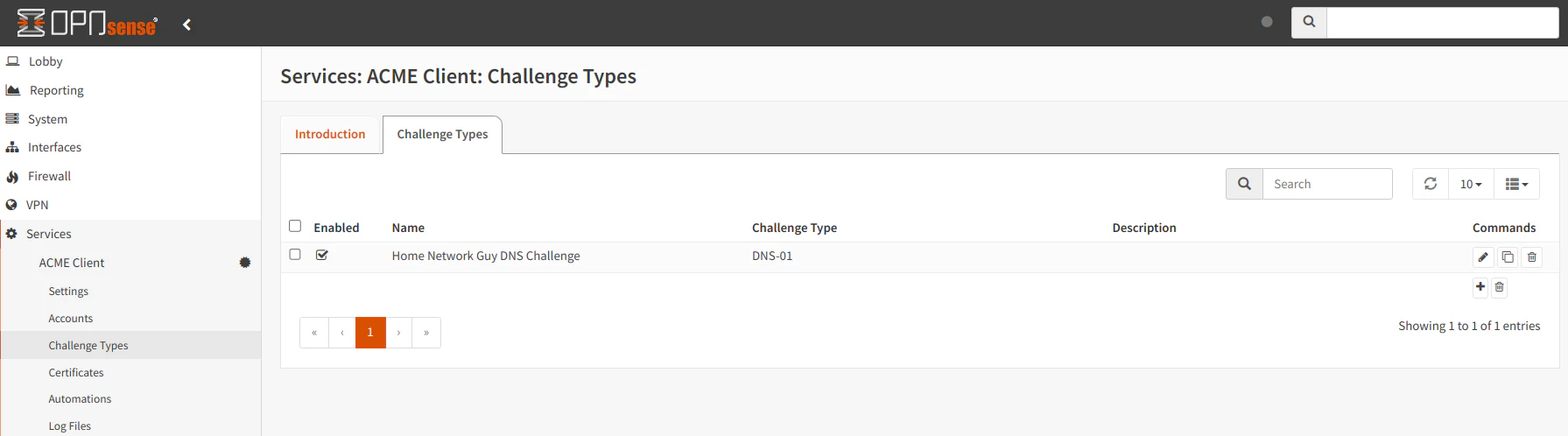 ACME Client Challenge Types