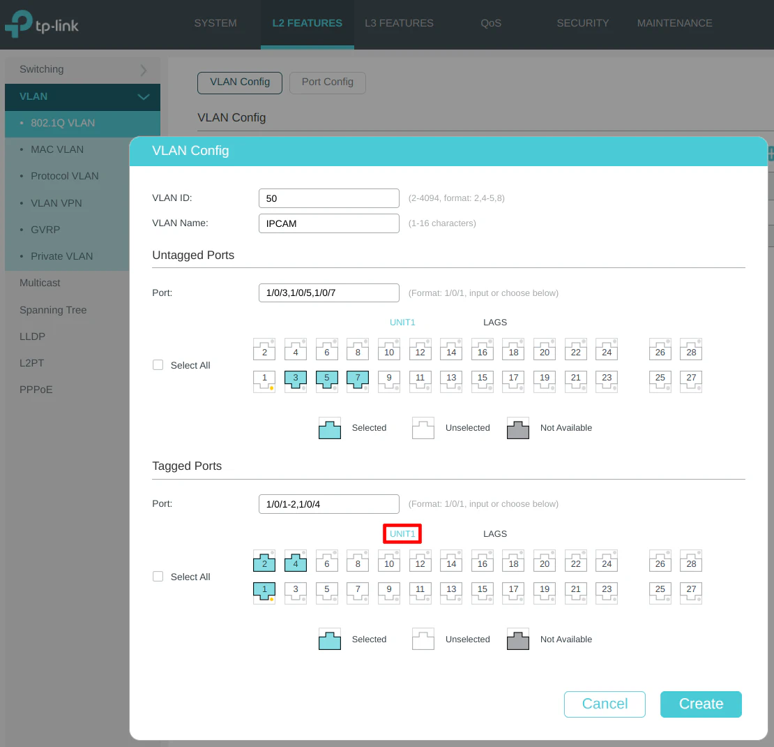 TP-Link VLAN Configuration