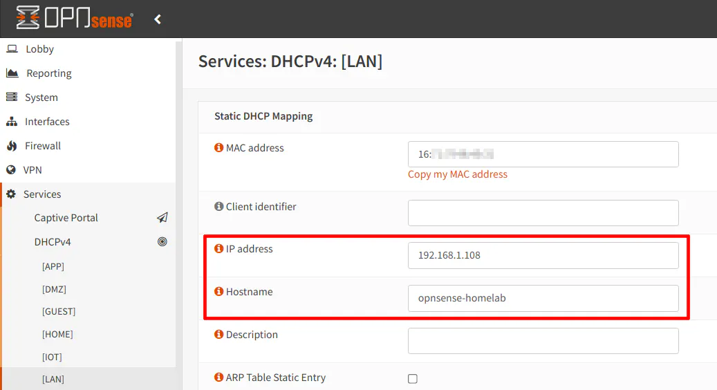 Static DHCP for Secondary Router WAN Interface