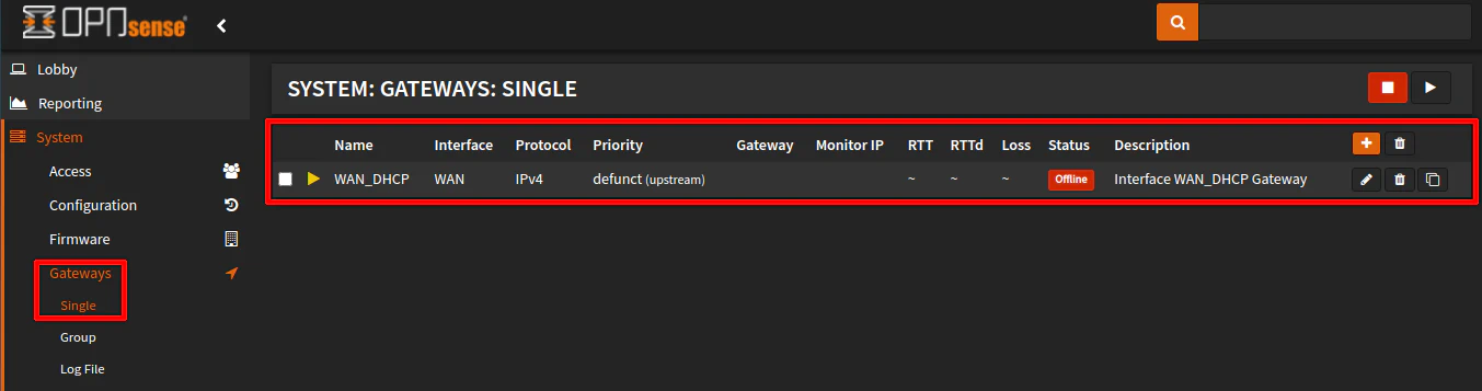 Gateway Configuration