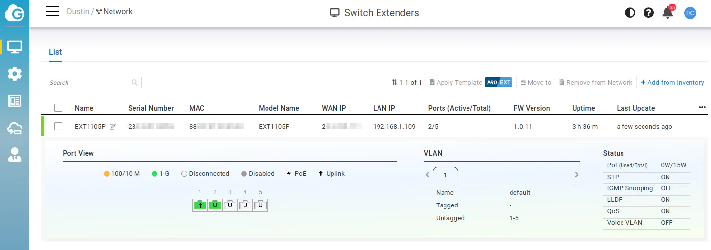 EnGenius Manage Switch Extenders