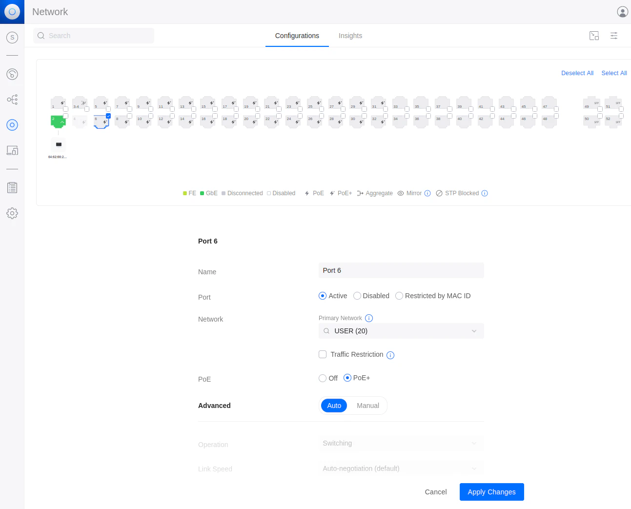 UniFi Port Config