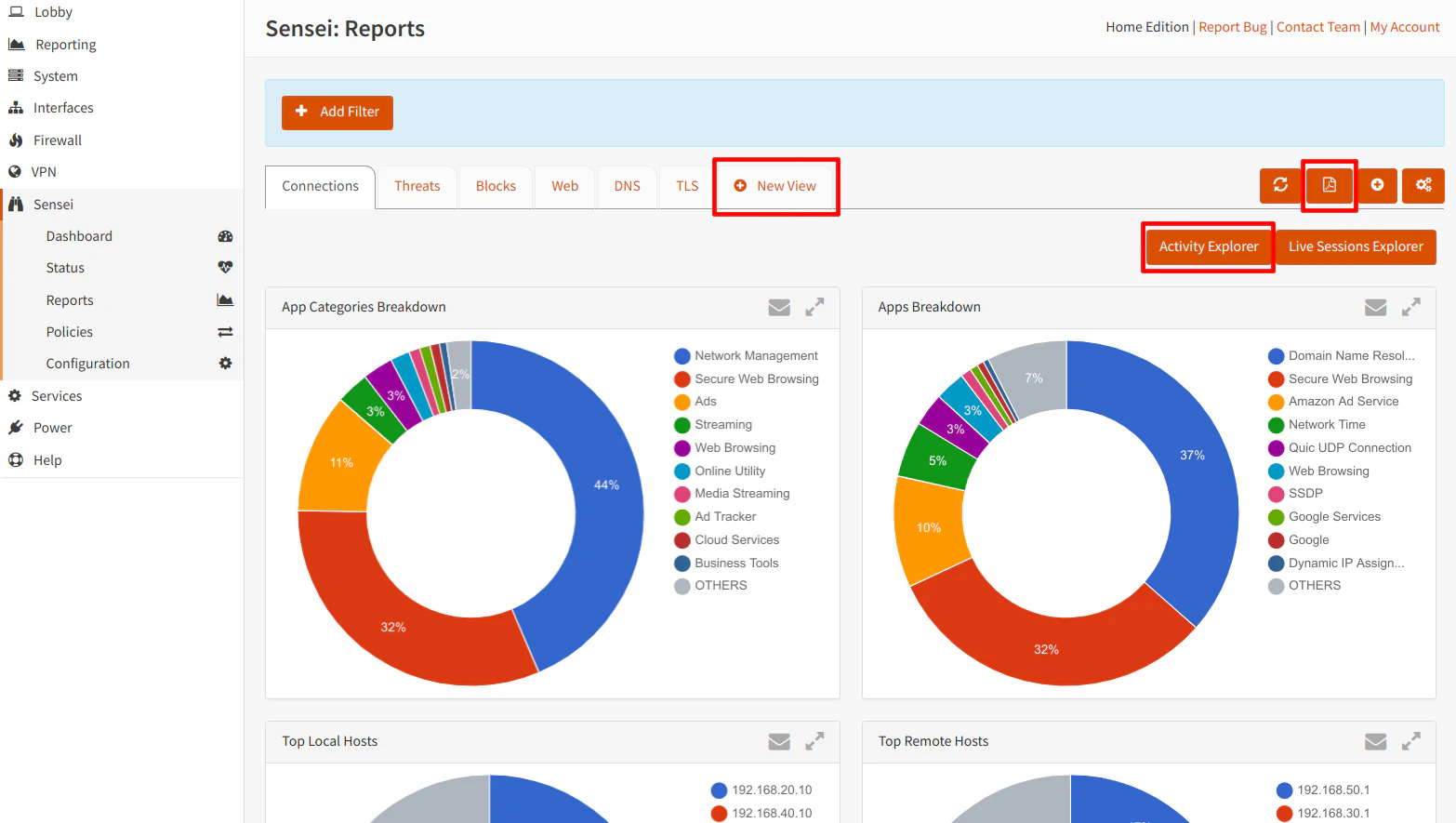 Zenarmor Home Reports
