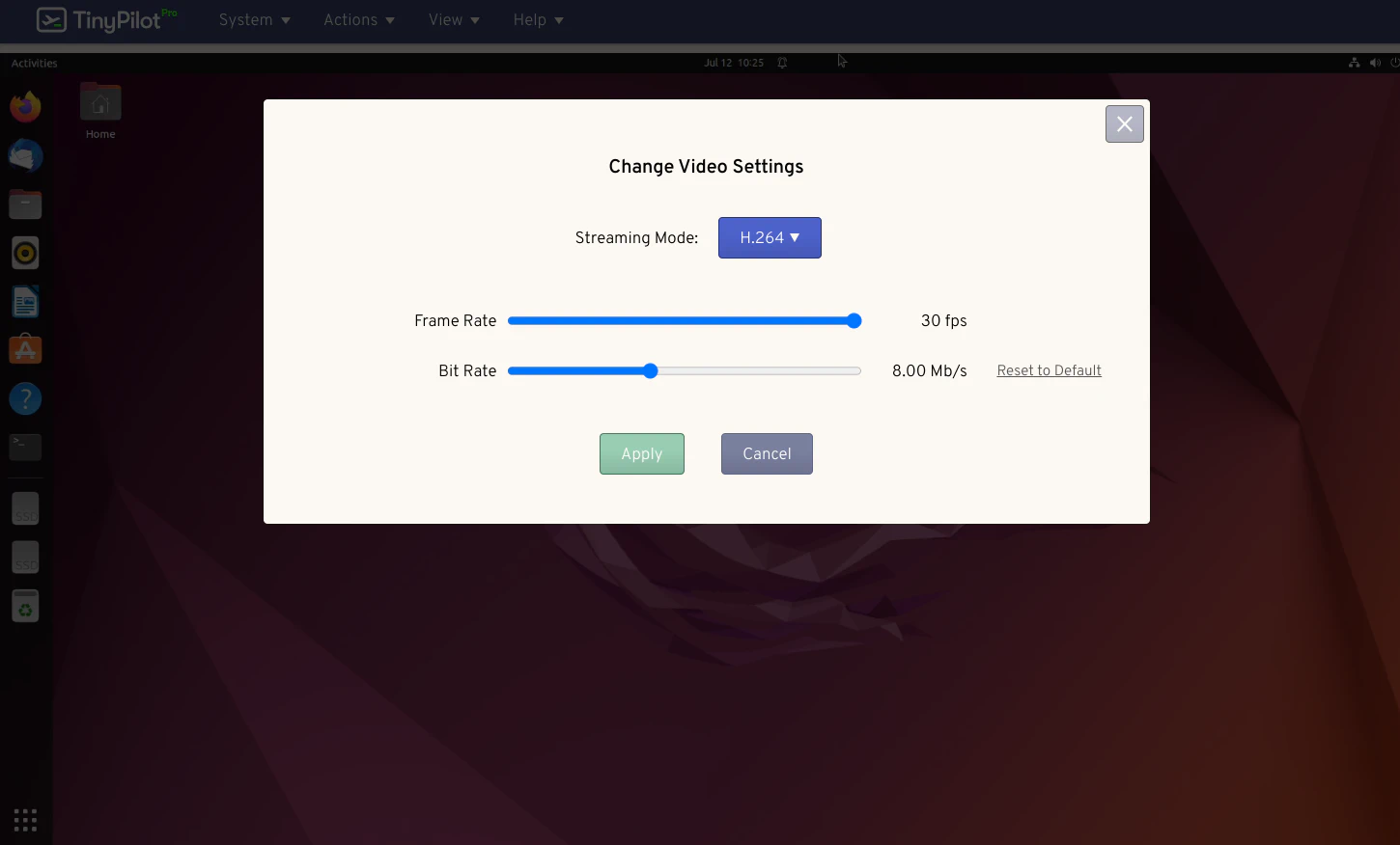 TinyPilot Video Streaming Mode